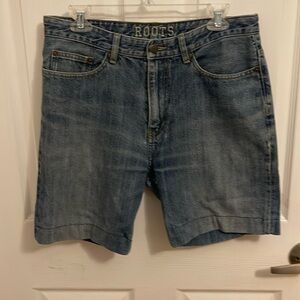 Men’s roots denim shorts